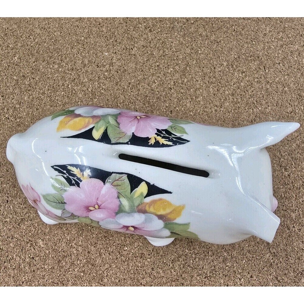 Vintage Piggie Bank Small Made In Japan Ear Chipped - Picture 5 of 7